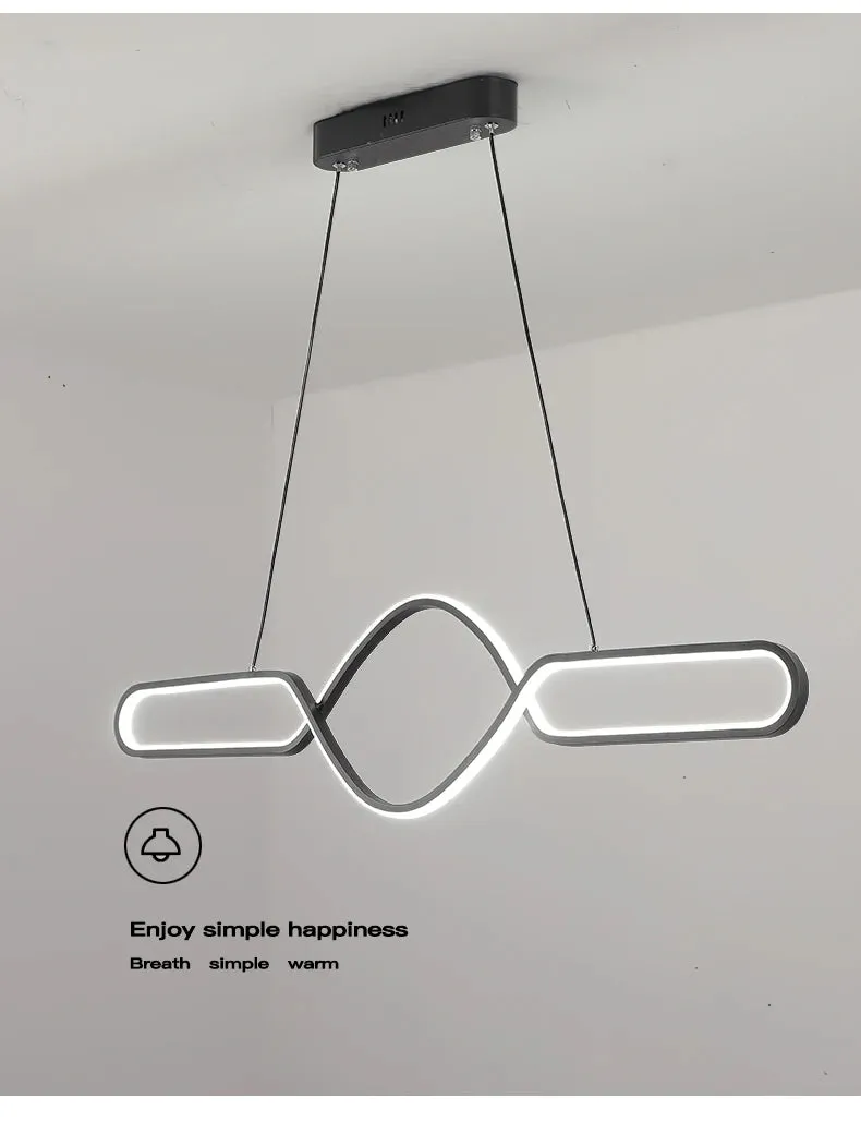 NEO Ninee Infinity Gold / Black Modern LED Pendant Light