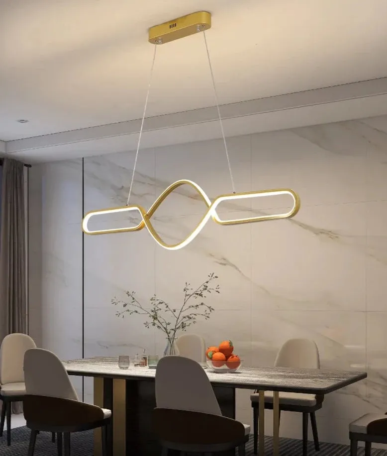 NEO Ninee Infinity Gold / Black Modern LED Pendant Light