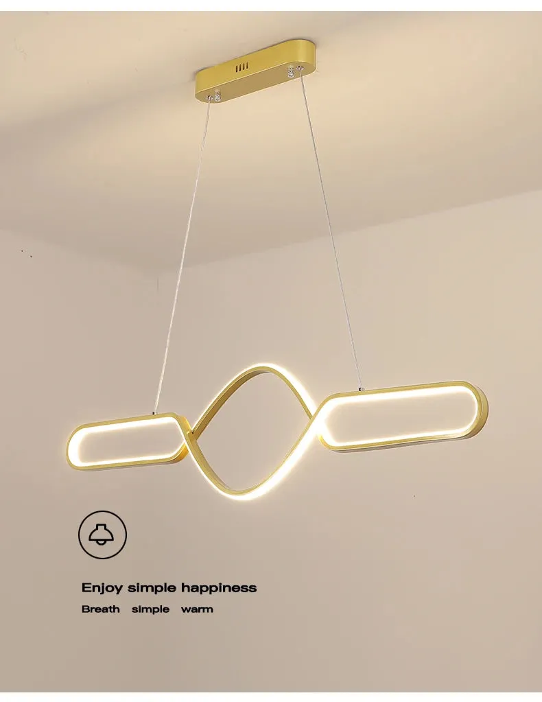 NEO Ninee Infinity Gold / Black Modern LED Pendant Light