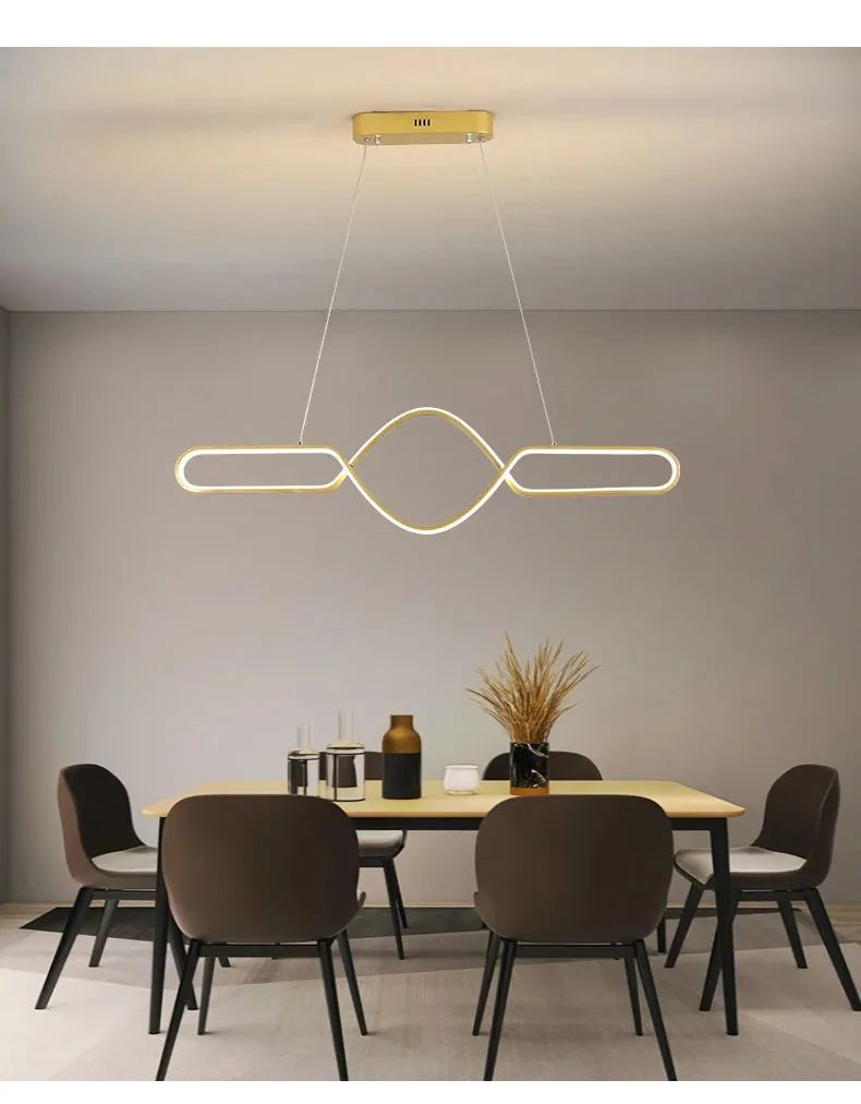 NEO Ninee Infinity Gold / Black Modern LED Pendant Light