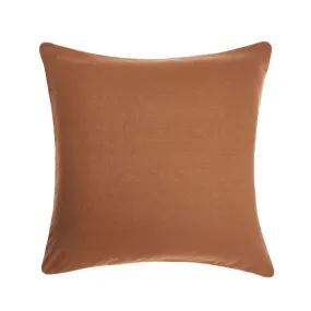 Nimes Cinnamon Linen European Pillowcase by Linen House