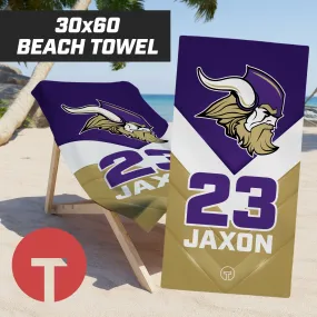 NKHS Vikings - 30"x60" Beach Towel