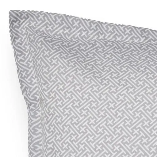 Noto White European Pillowcase by Logan & Mason