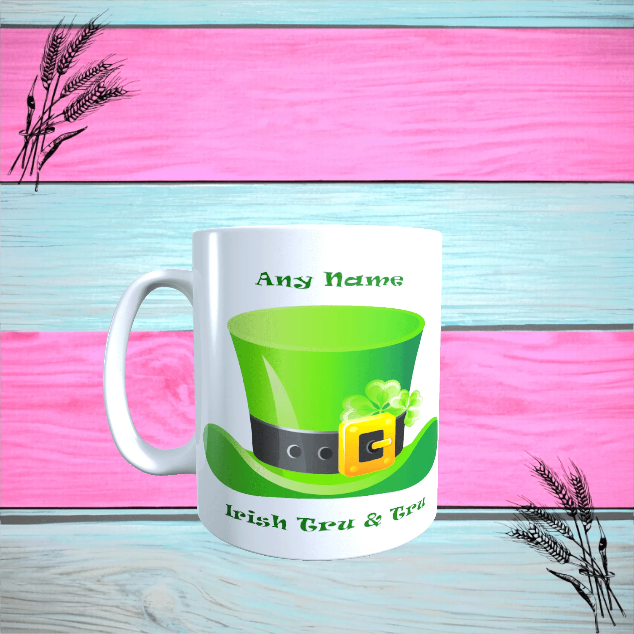 Novelty St Patricks Day Mug, Gift Mug, Irish Mug, Office Mug, Personalised Mug