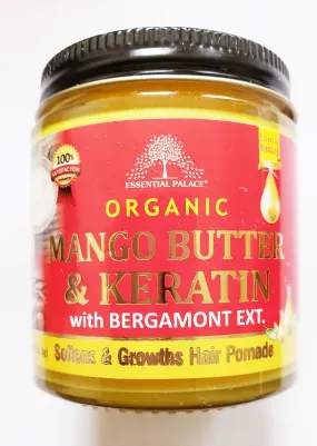 Organic Mango Butter & Keratin Pomade, 4 oz.