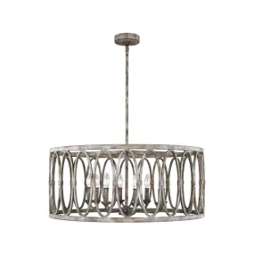 Patrice 32 in. 8 Lights Chandelier Bronze finish