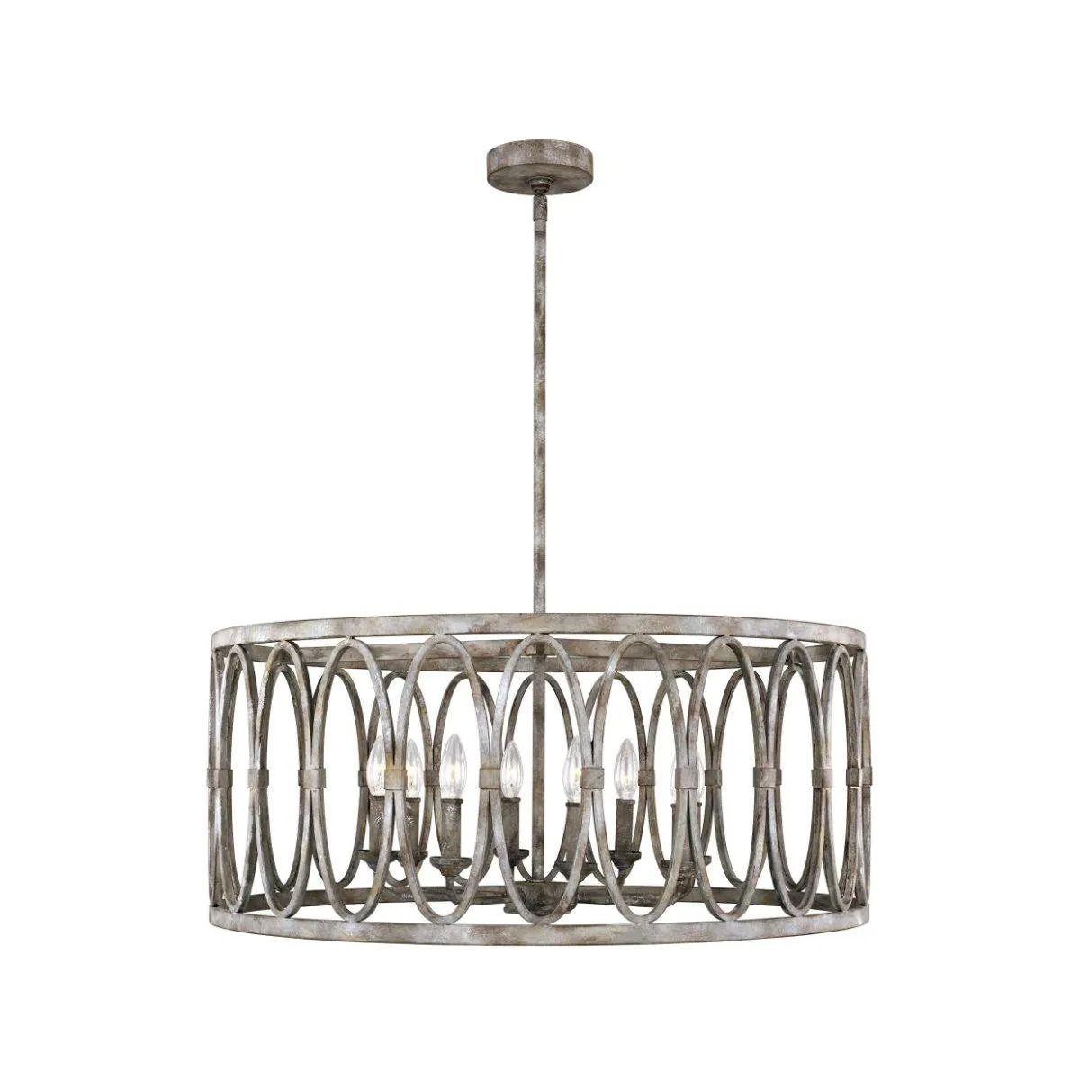 Patrice 32 in. 8 Lights Chandelier Bronze finish