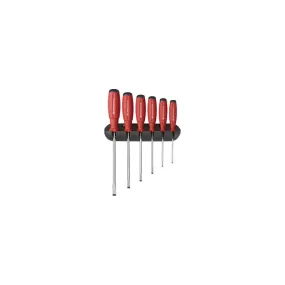 PB Swiss Tools PB 8240.CBB SwissGrip Screwdriver Set, Slotted 6 pcs w/ Wall Holder