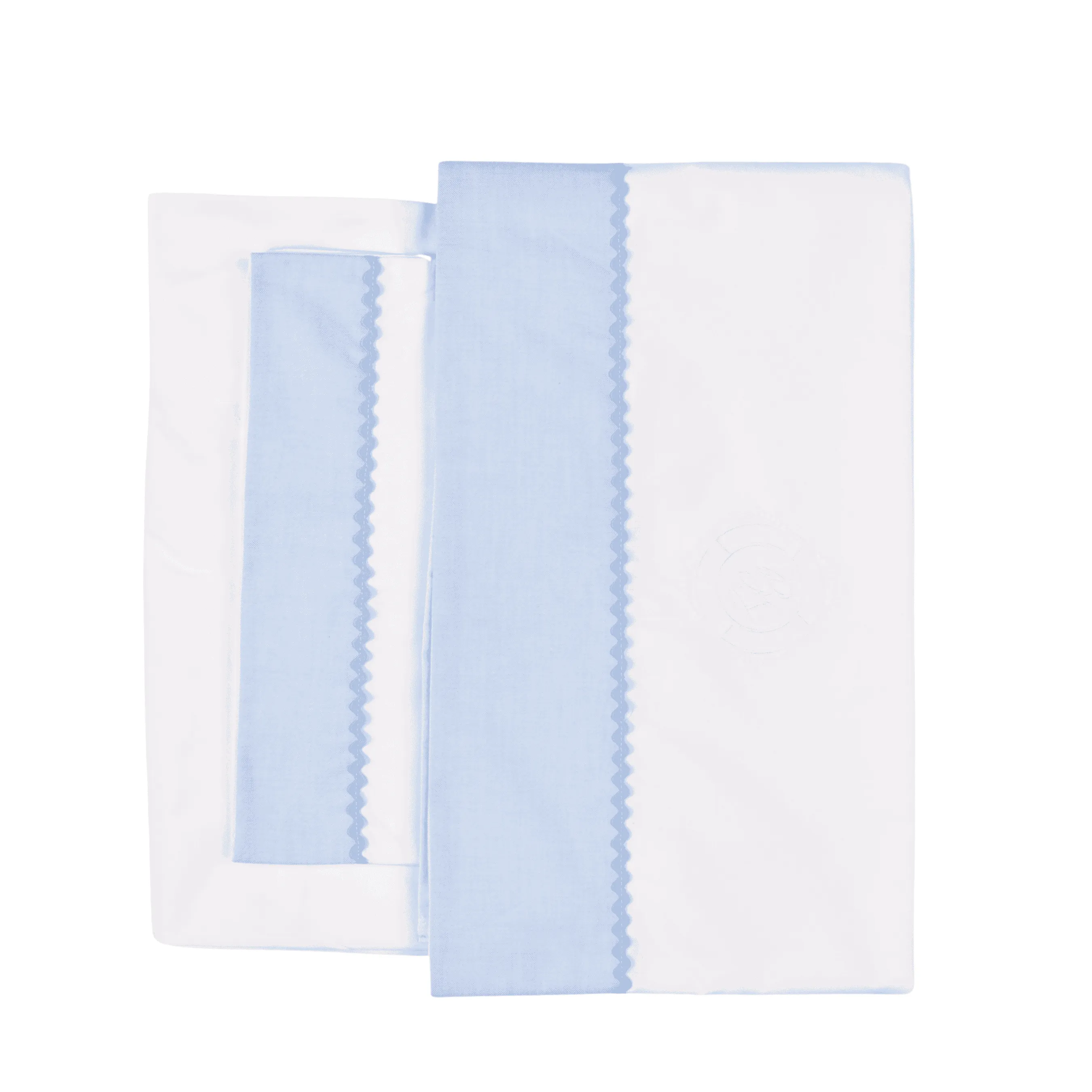 PETIT MARIN | Boys White & Blue Cotton Bed Linen Set (3)