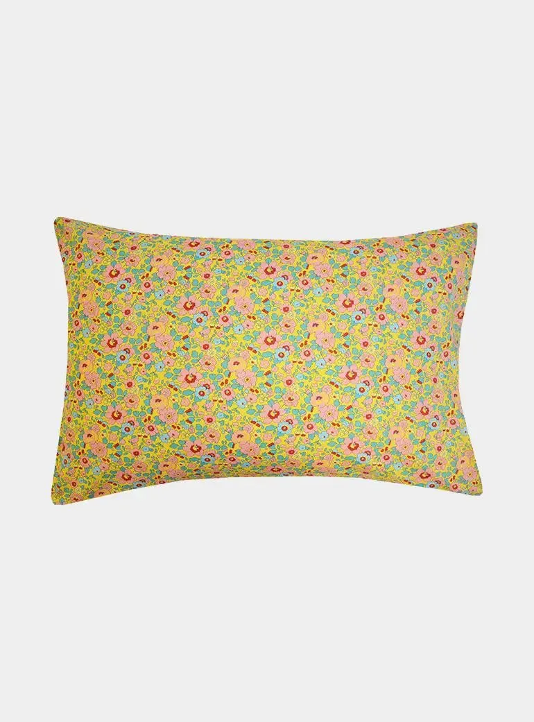 Pillowcase Made With Liberty Fabric BETSY SUNFLOWER