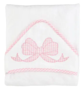 Pink Bow Hooded Towel