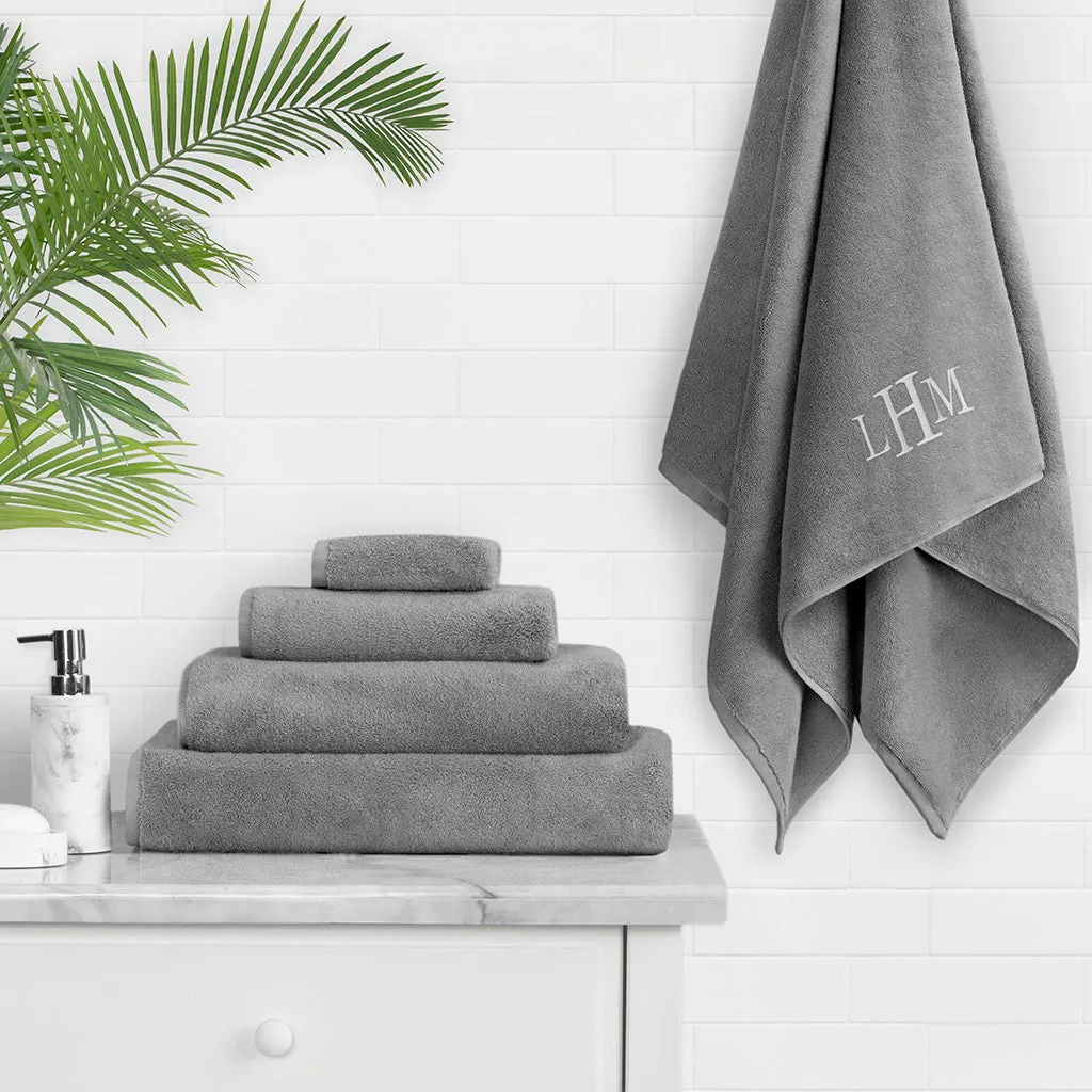 Plush Shadow Grey Towel Resort Bundle (4 Wash   4 Hand   4 Bath Towels   2 Bath Sheets)