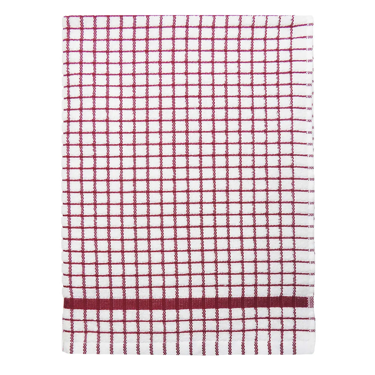 Poli-Dri Burgundy Cotton Kitchen Tea Towel