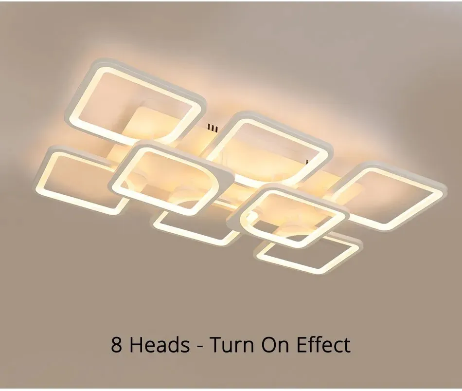 QIYI Kaoli PC Body Modern LED Ceiling Chandelier Remote Dimmable