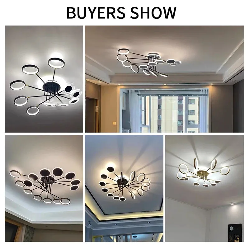 QIYI Minbach Modern LED Ceiling Chandelier Light