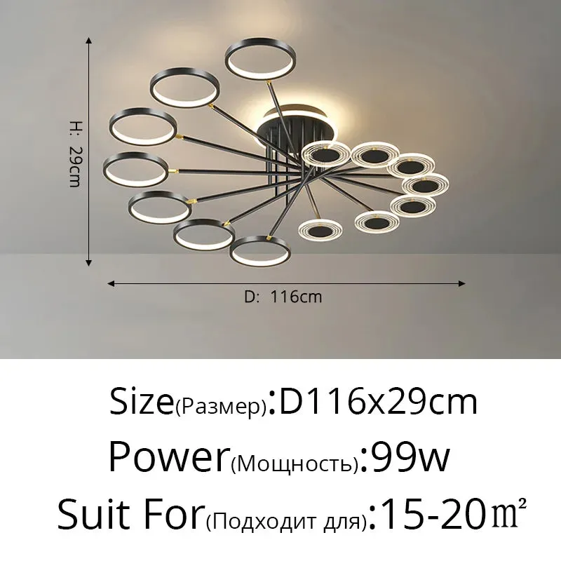 QIYI Minbach Modern LED Ceiling Chandelier Light