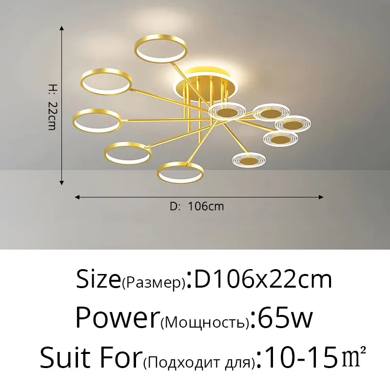 QIYI Minbach Modern LED Ceiling Chandelier Light