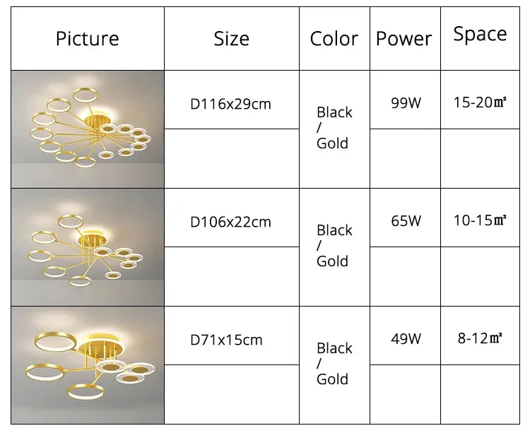 QIYI Minbach Modern LED Ceiling Chandelier Light