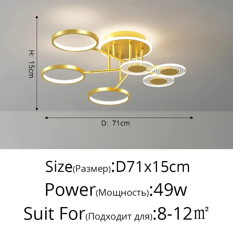 QIYI Minbach Modern LED Ceiling Chandelier Light