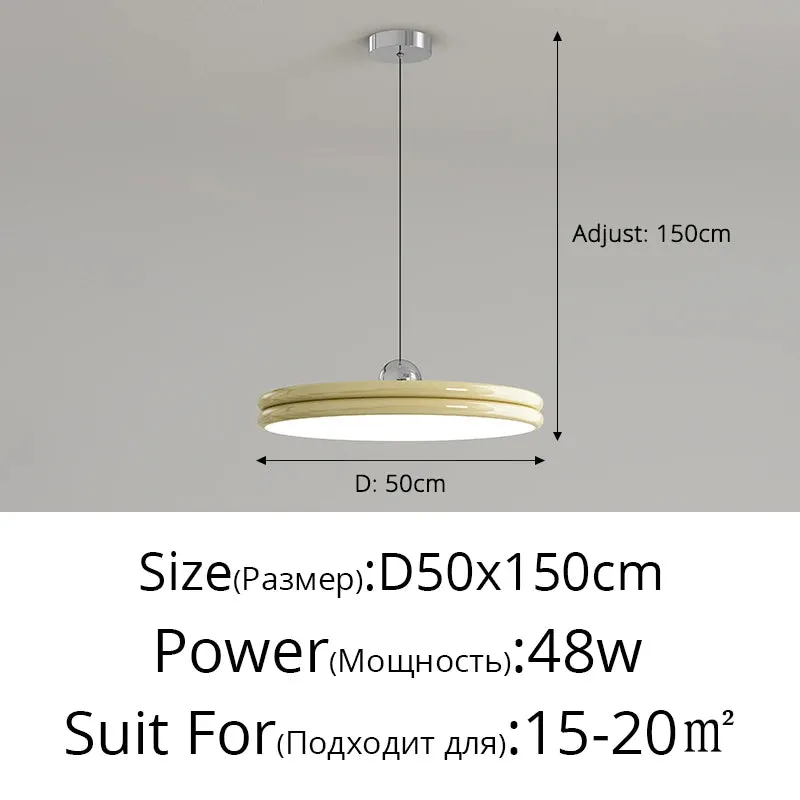 QIYI Round island lamps Modern Pendant lights for Dining table