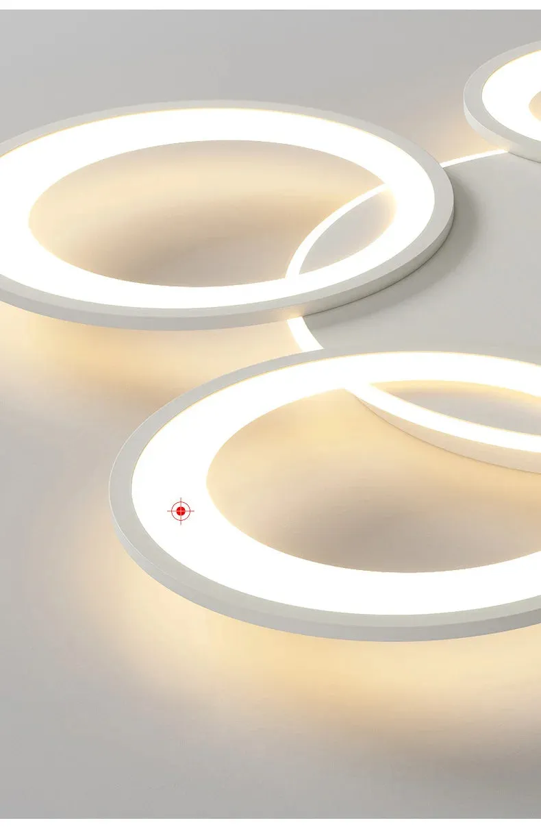 QIYI Seke Round Modern LED Ceiling Chandeliers