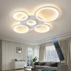 QIYI Seke Round Modern LED Ceiling Chandeliers