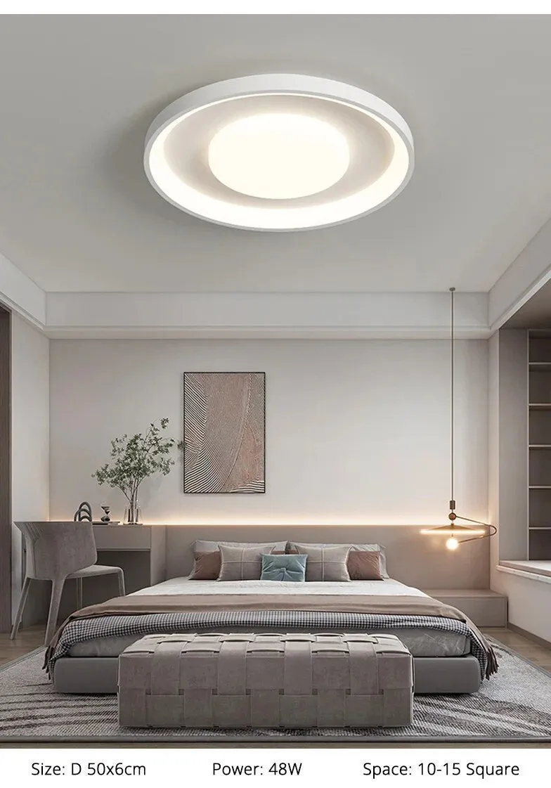 QIYI Sorie Nordic White LED Ceiling Chandelier