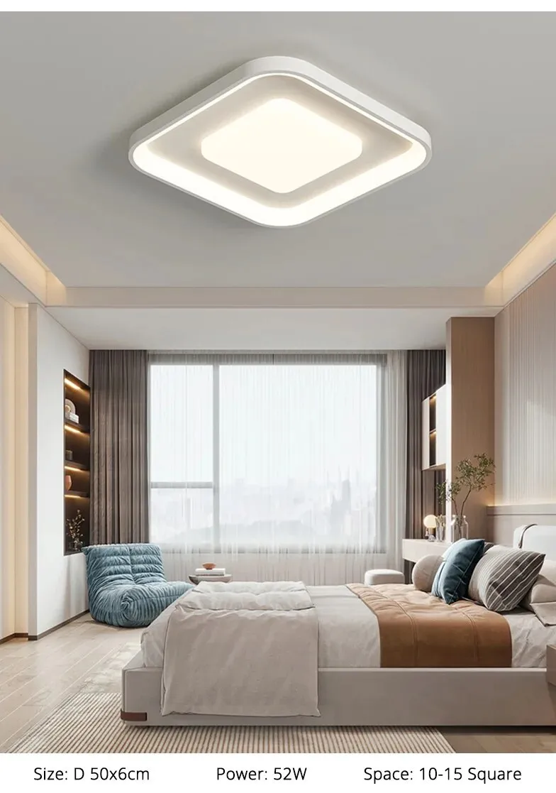 QIYI Sorie Nordic White LED Ceiling Chandelier