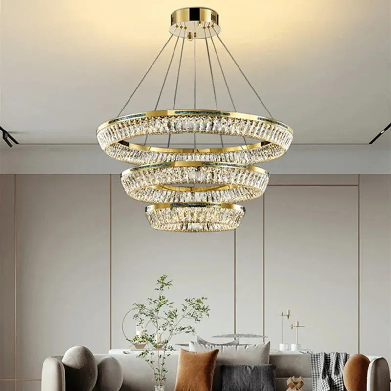 "Mansion High-end Crystal LED Chandeliers for Living Rooms, Bedrooms & Kitchens"