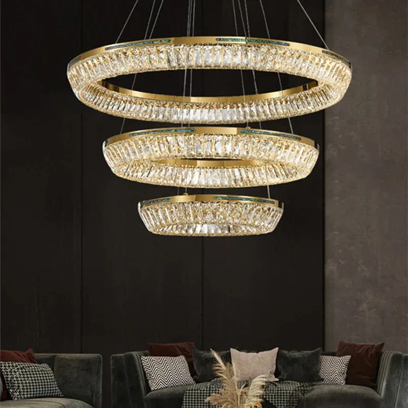 "Mansion High-end Crystal LED Chandeliers for Living Rooms, Bedrooms & Kitchens"