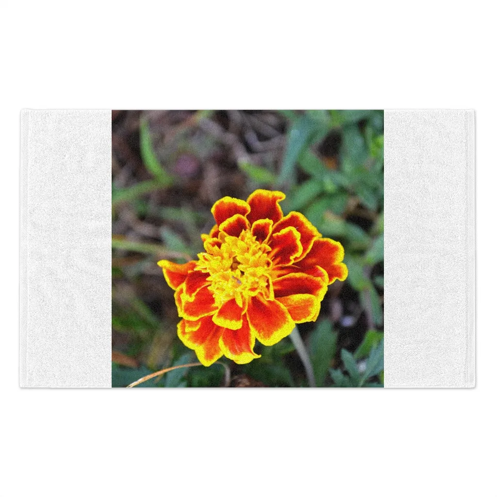 Red and Yellow Flower Rally Towel, 11x18