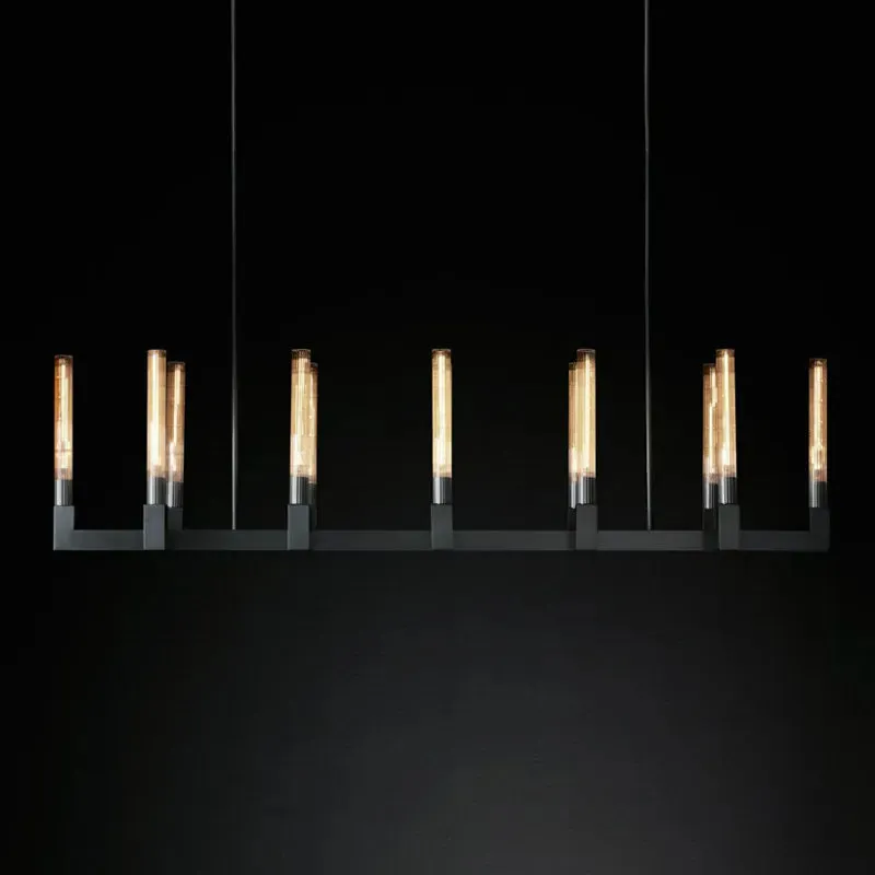 Retro Vintage American Series E14 Black Chandelier