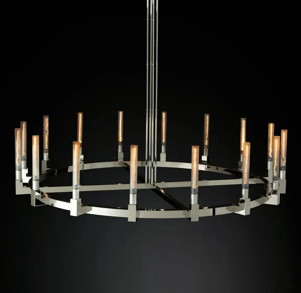 Retro Vintage American Series E14 Black Chandelier