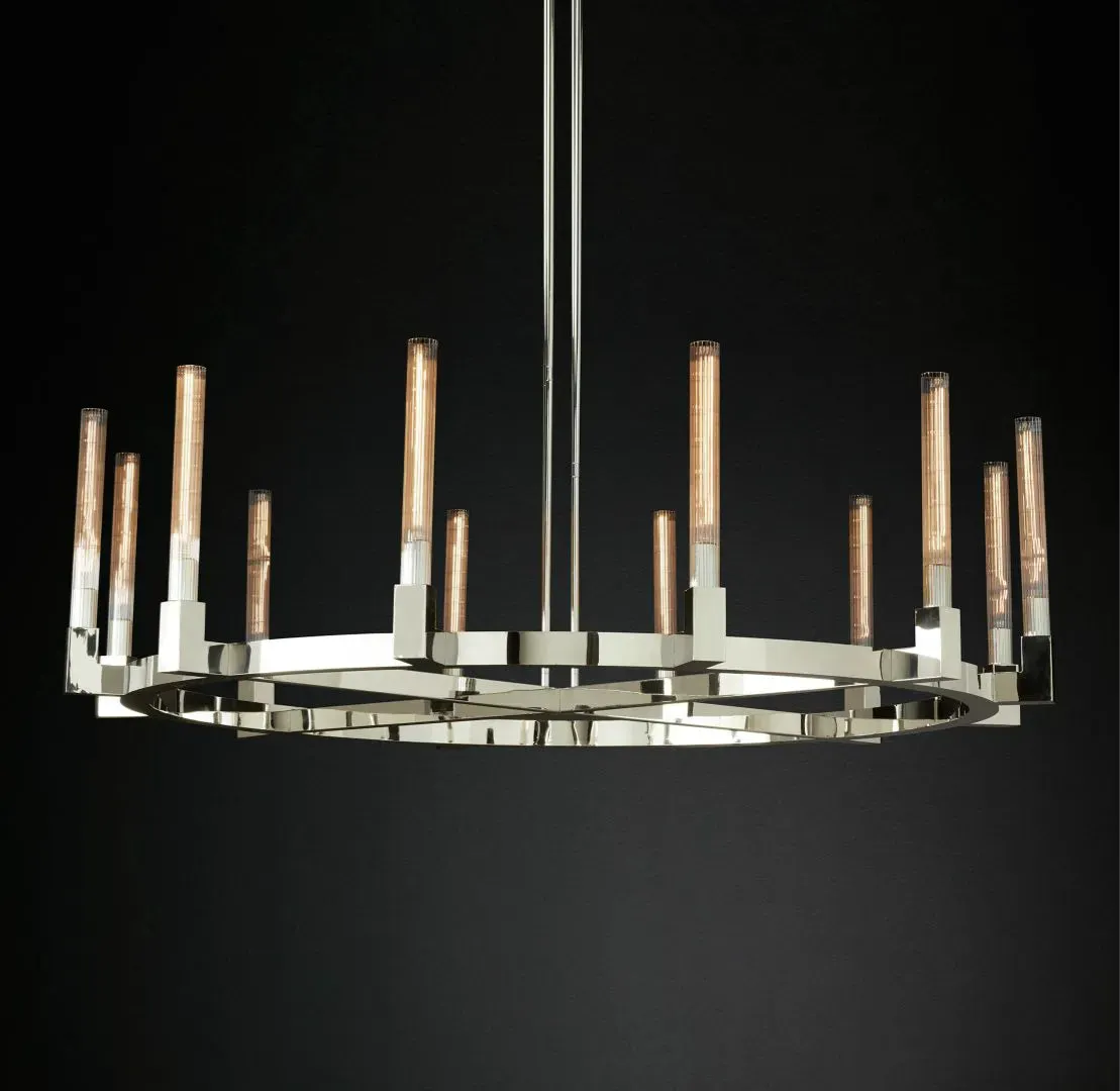 Retro Vintage American Series E14 Black Chandelier