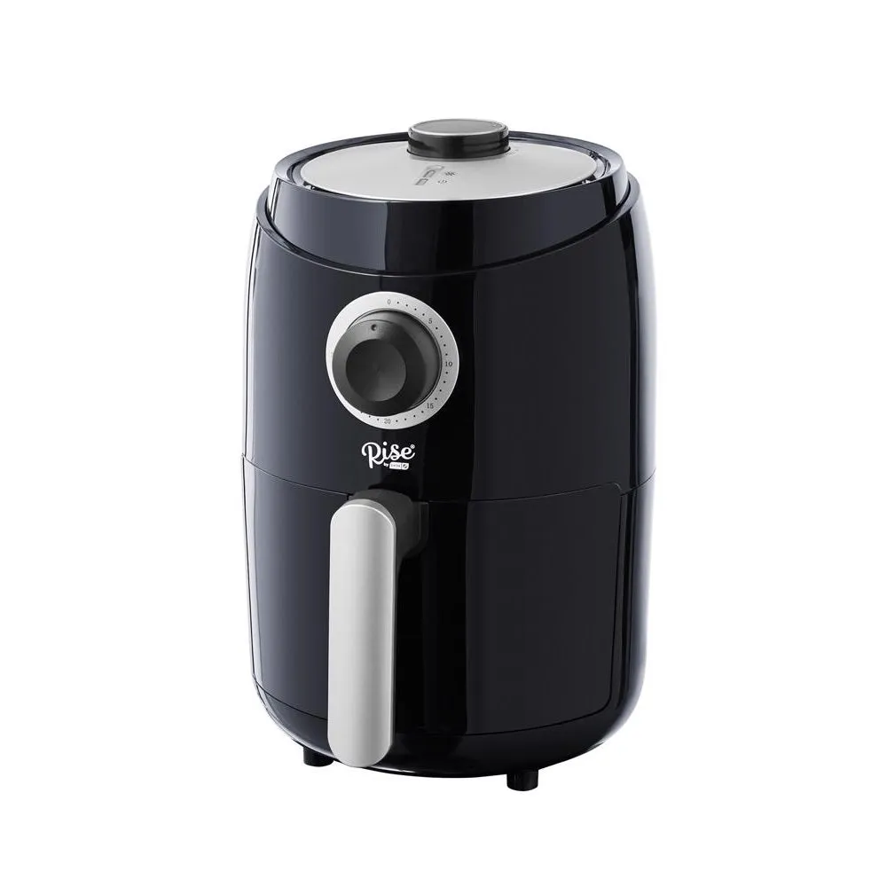 Rise by Dash RCAF160GBBK02 Compact Air Fryer, Black, 2 Quart