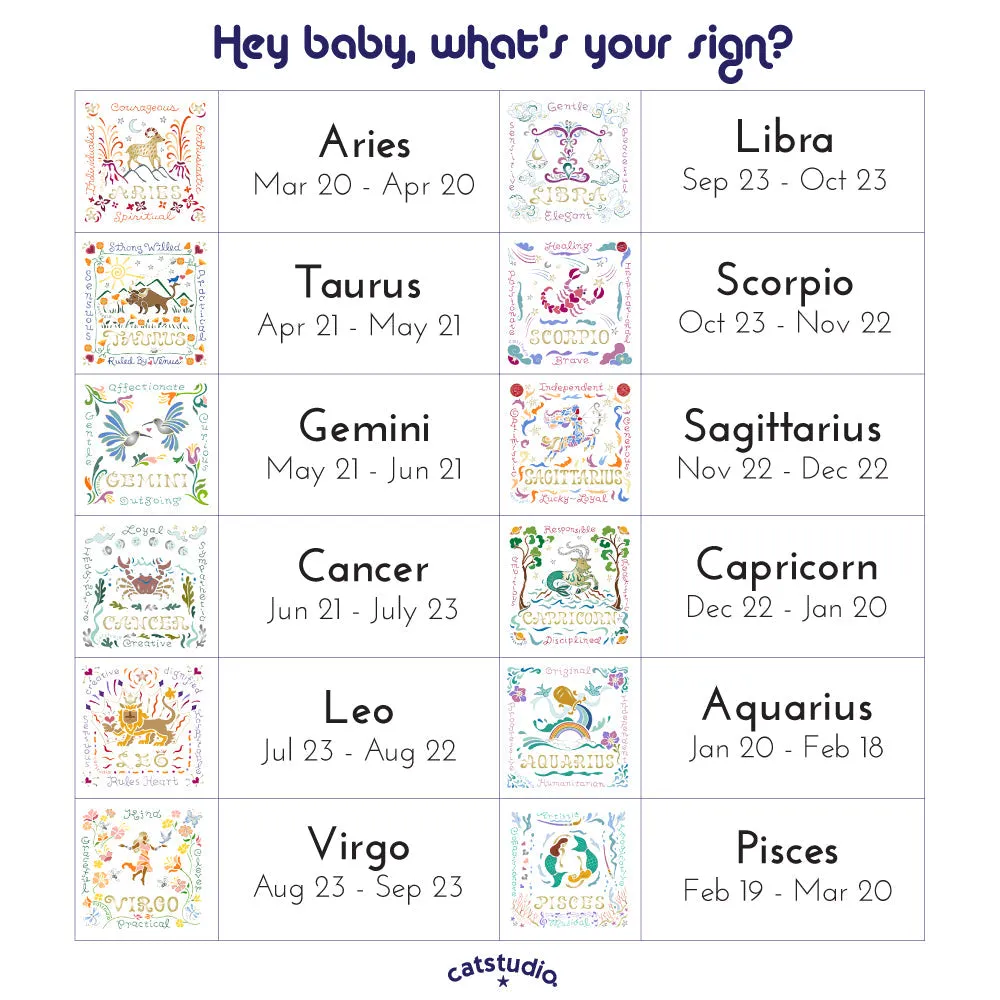 Sagittarius Astrology Dish Towel