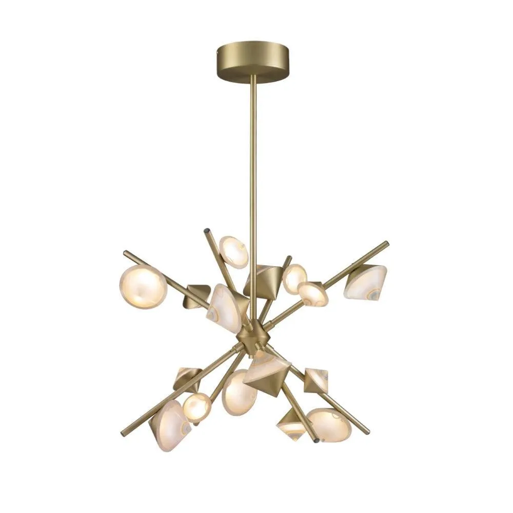 Scattered Star Golden Finish Chandelier (9113)