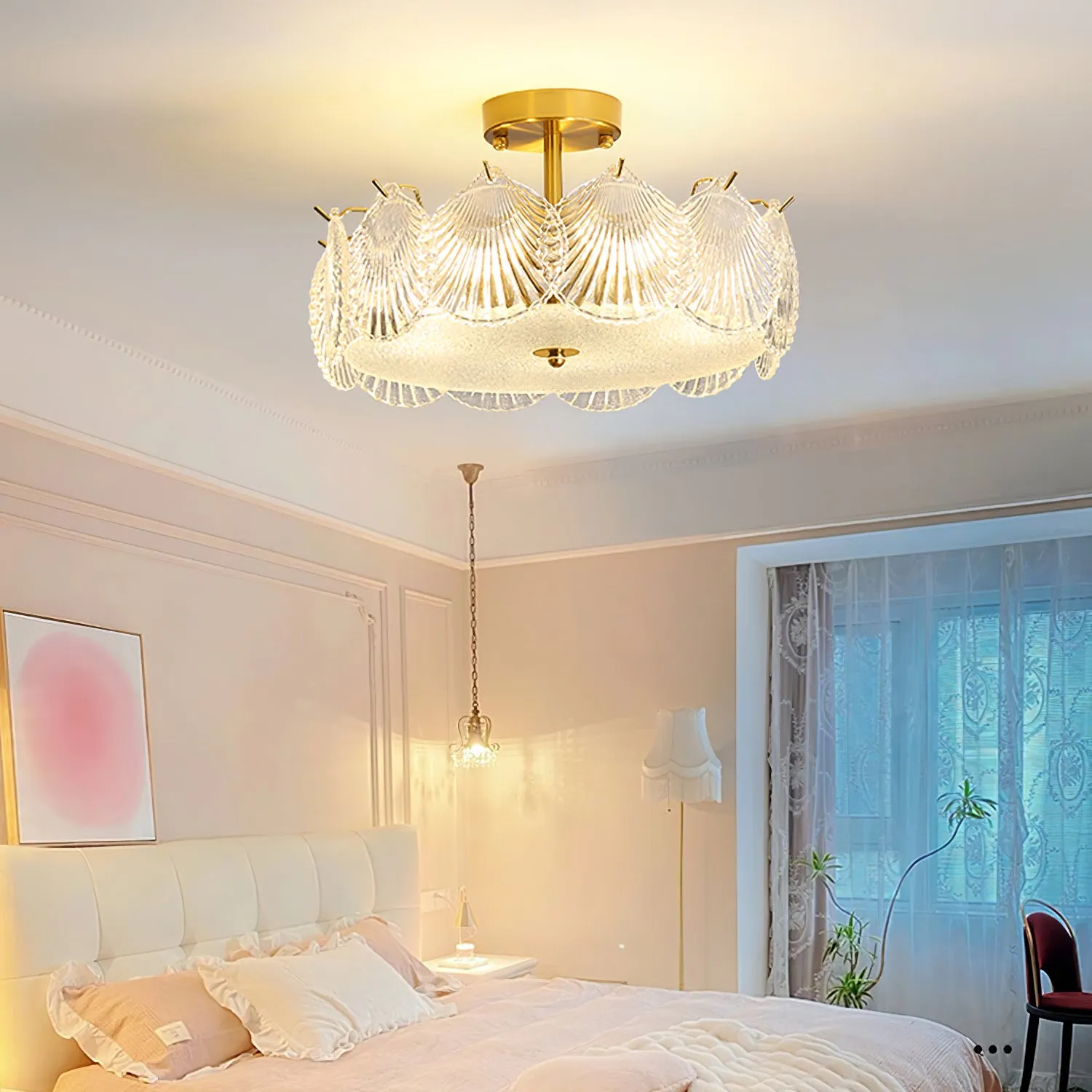 Shell Glass Chandeliers