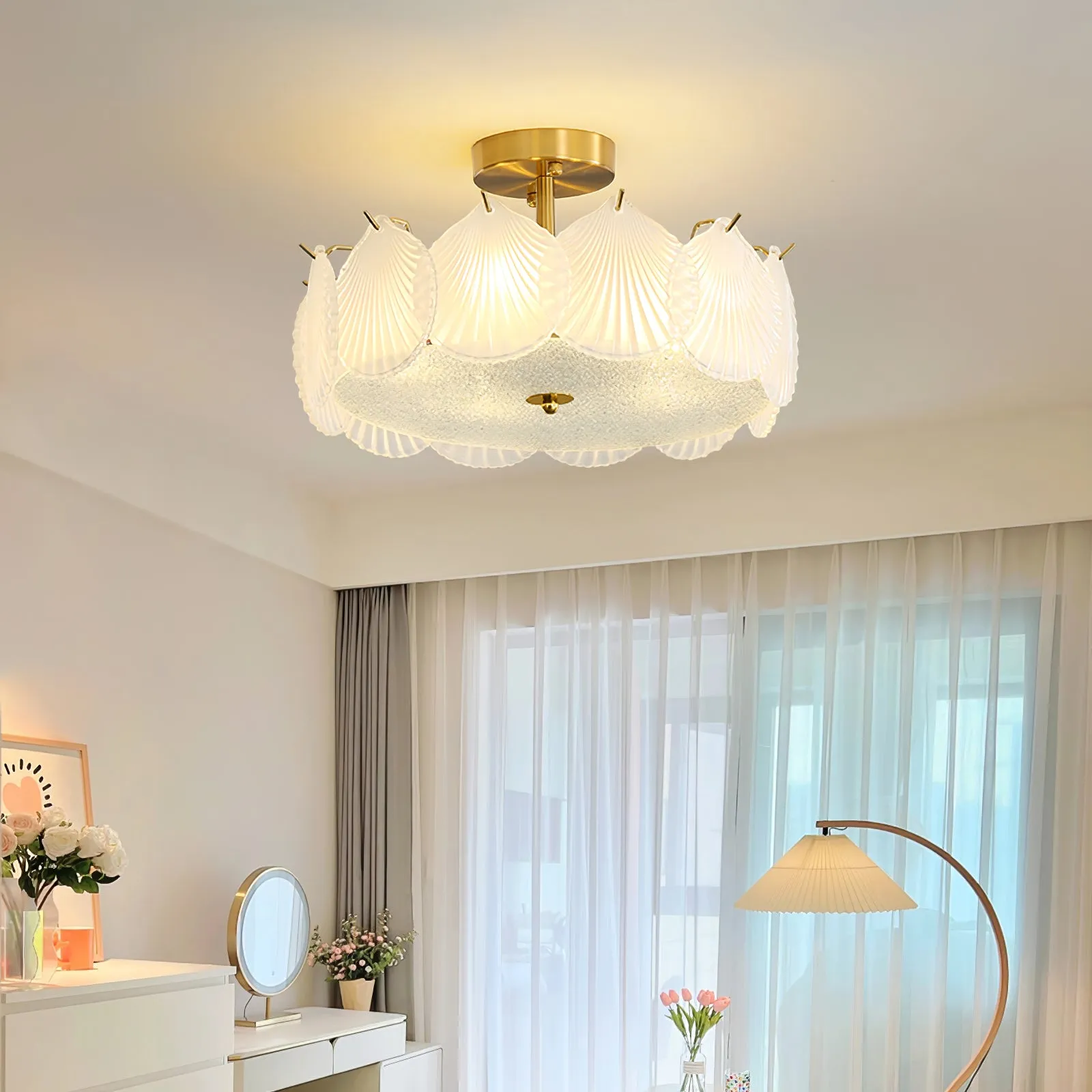 Shell Glass Chandeliers