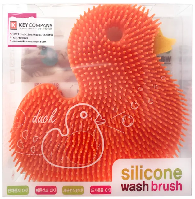 Silicon Wash Brush Duck (SC913240) Blue/Orange