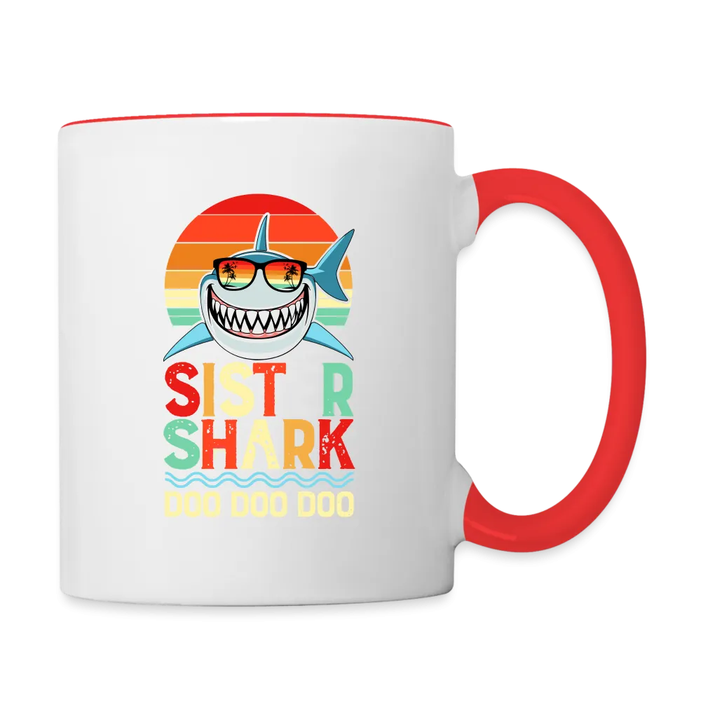 Sister Shark Doo Doo Doo Coffee Mug