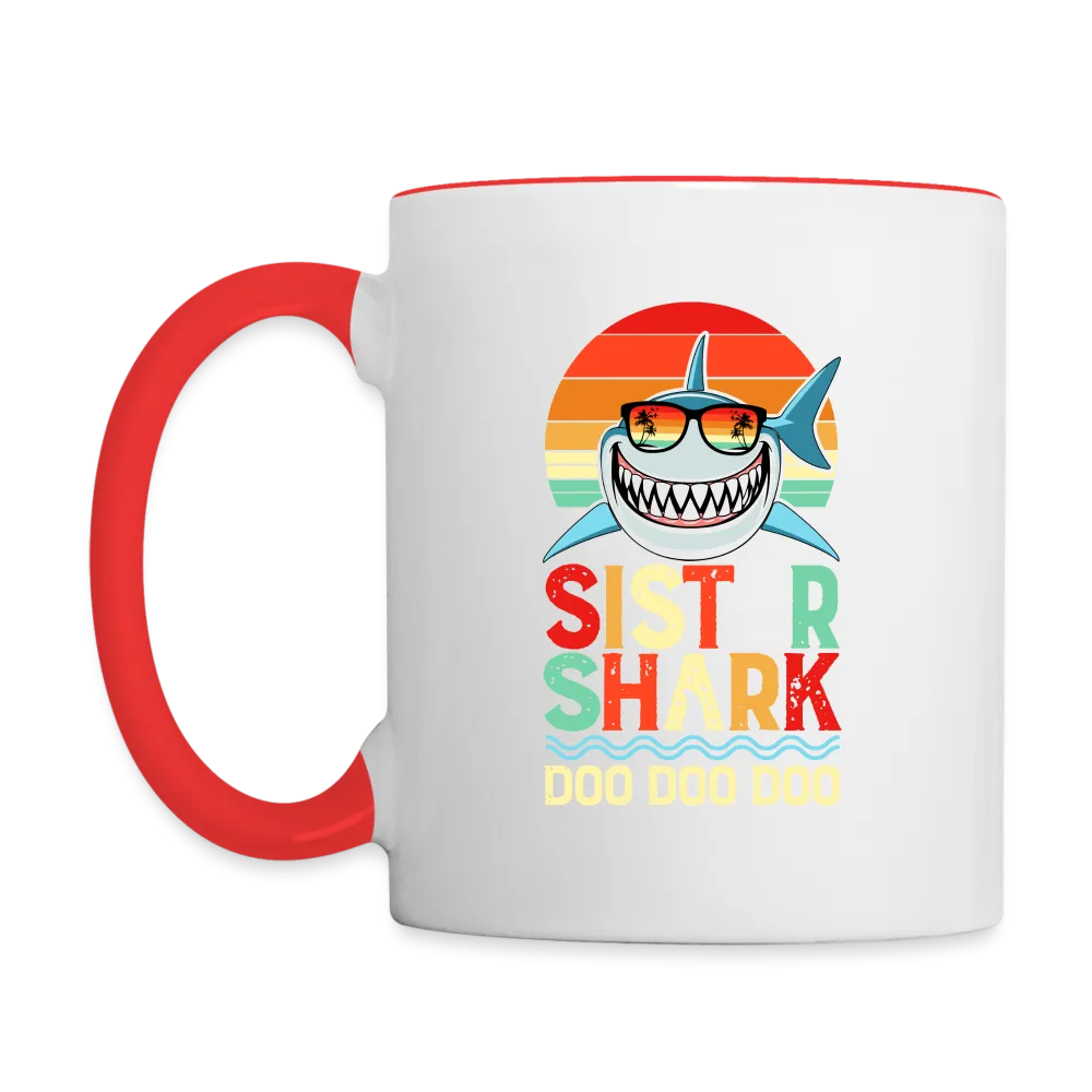 Sister Shark Doo Doo Doo Coffee Mug