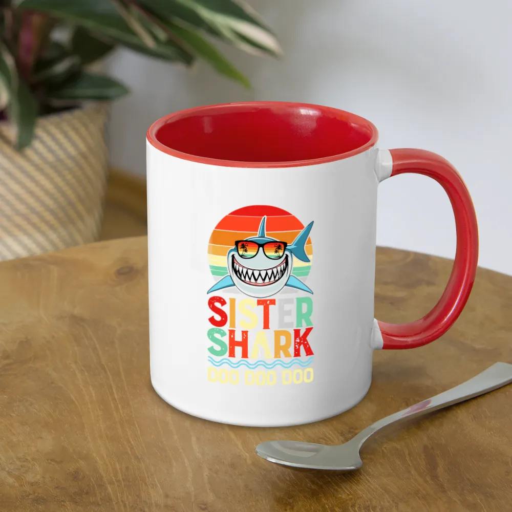 Sister Shark Doo Doo Doo Coffee Mug