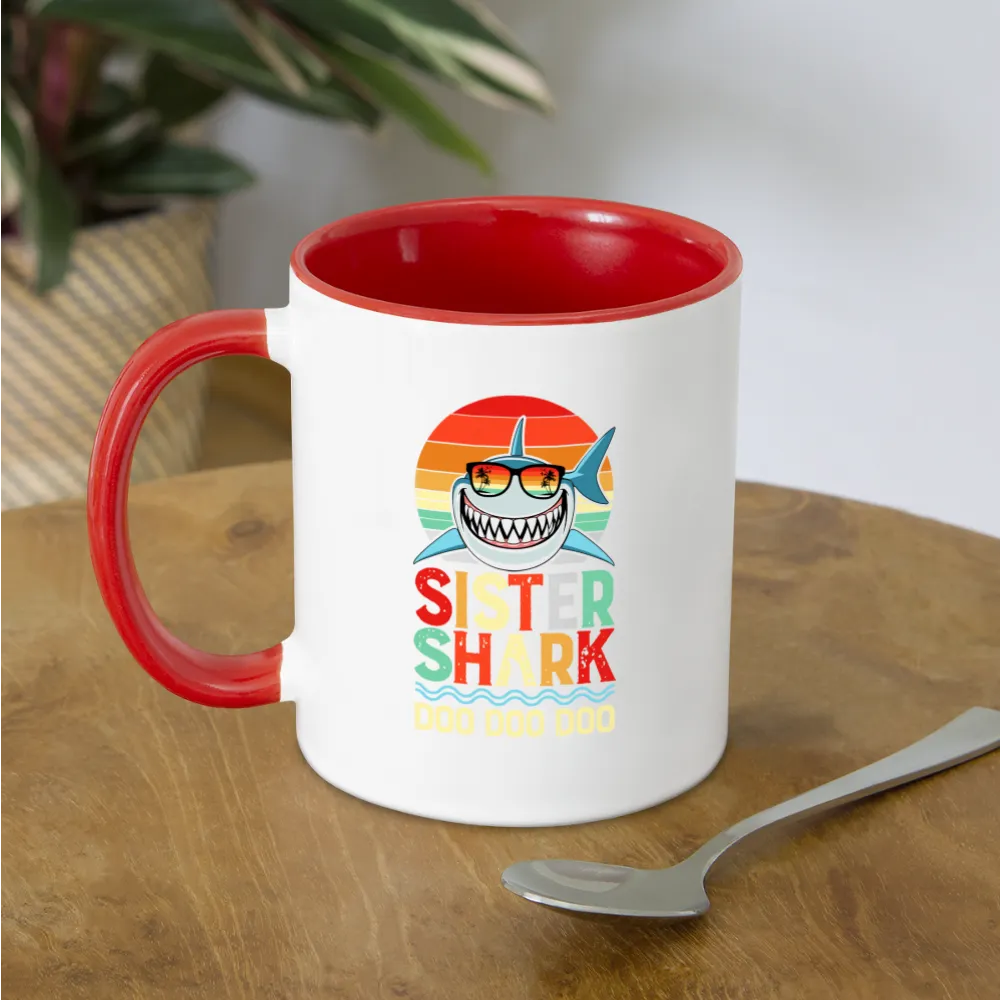 Sister Shark Doo Doo Doo Coffee Mug