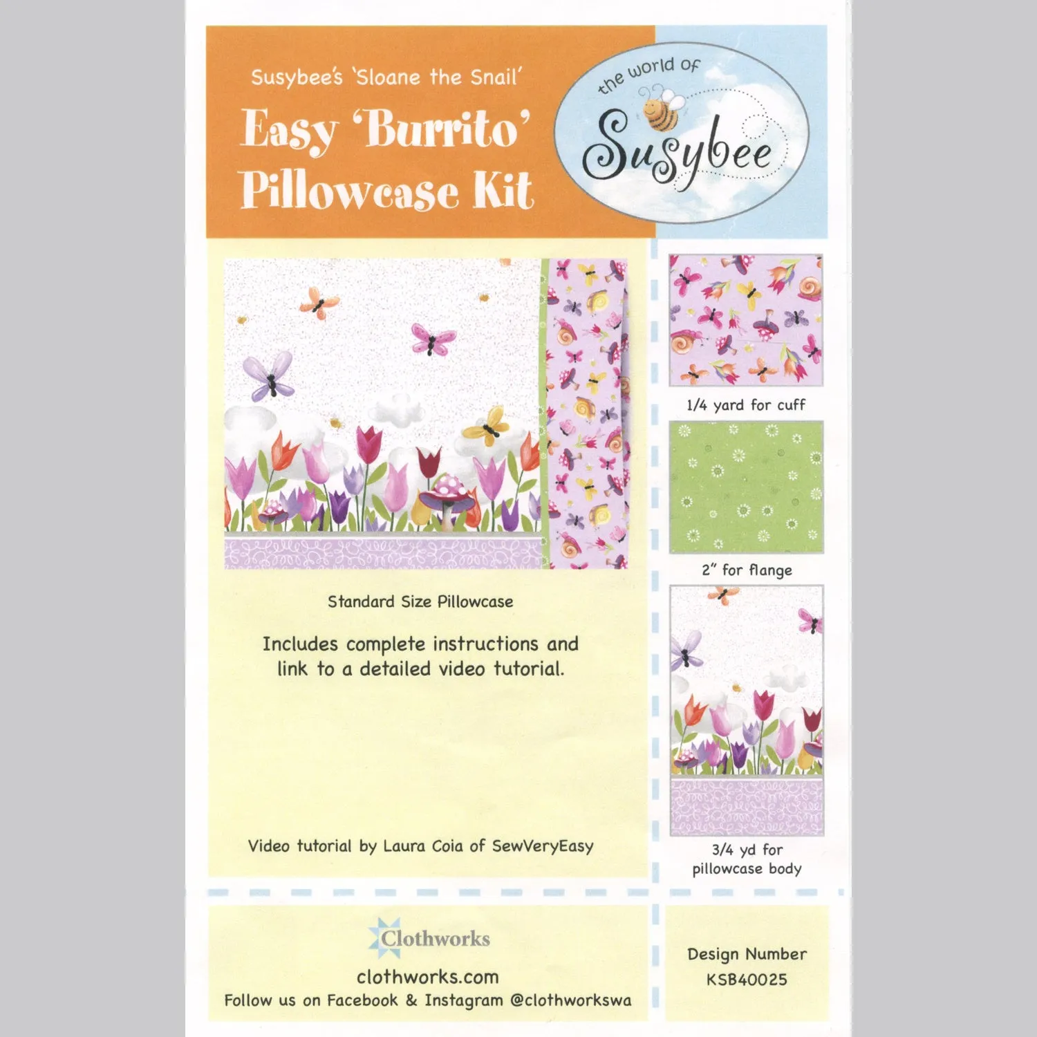 Sloane the Snail Pillowcase Kit