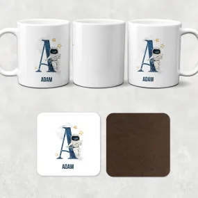 Space Alphabet Mug & Coaster