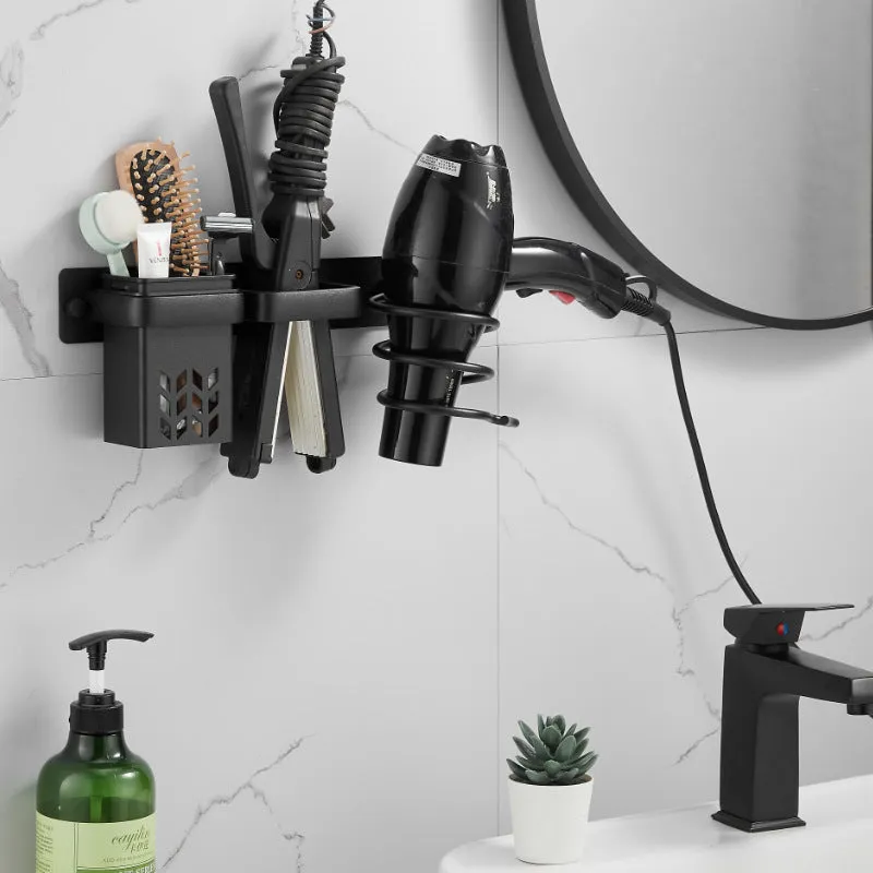 Space-Saving Aluminum Hair Dryer Stand