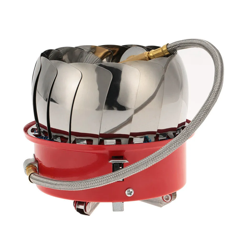 Stainless Steel Portable Gas Stove Retracted Windproof