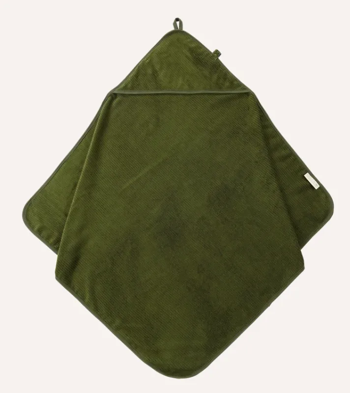 Susukoshi - Baby Hooded Towel - Moss