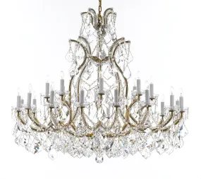 Swarovski Crystal Trimmed Chandelier Lighting Chandeliers H41" X W46" Great for the Foyer, Entry Way, Living Room, Family Room and More - A83-B62/52/2MT/24 1SW